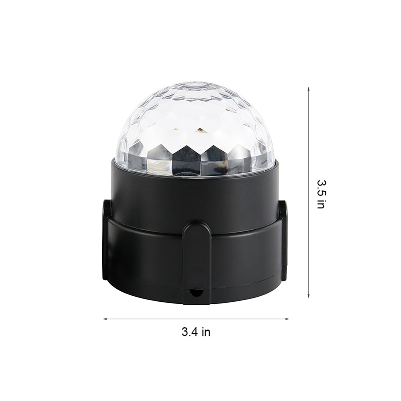 Sound Activated Rotating LED Disco Ball 5