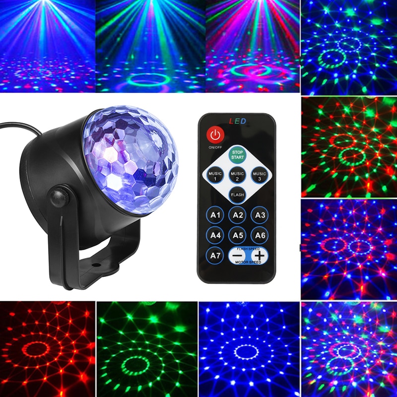 Sound Activated Rotating LED Disco Ball 2